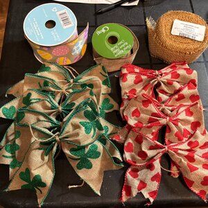 Craft Bows and Ribbons Burlap